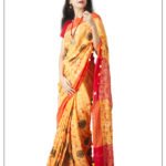 Pure Linen Cotton Saree with Stitchwork
