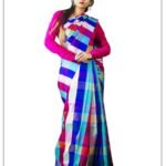 Colorful and Exclusive Bishnupuri 3D Katan Silk Saree