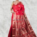 Crimson Baluchari Silk Saree