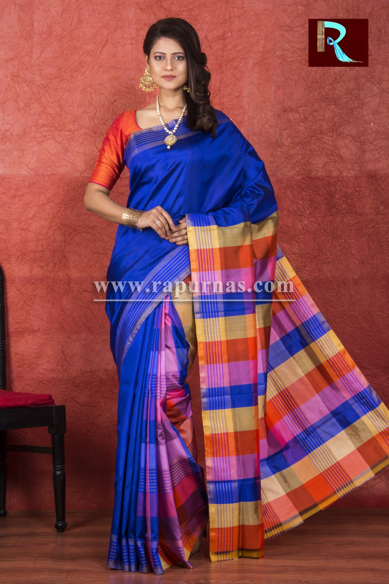 Bishnupuri Katan Silk Saree - Rapurnas