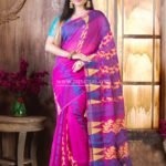 Dhakai Jamdani Saree with an amazing color combo