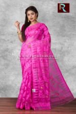 Pink Dhakai Jamdani Saree6