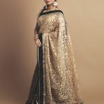 Pure Chanderi and Half Brasso Designer Saree
