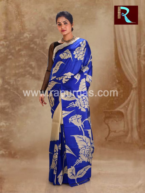 Pure Silk Saree with an ethnic look
