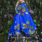 Hand painted Katan Silk Saree