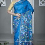 Awesome Kantha Stitch Work on Pure Bangalore Silk Saree