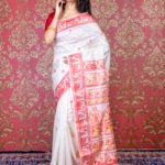 Baluchari Silk Saree with Christian motifs