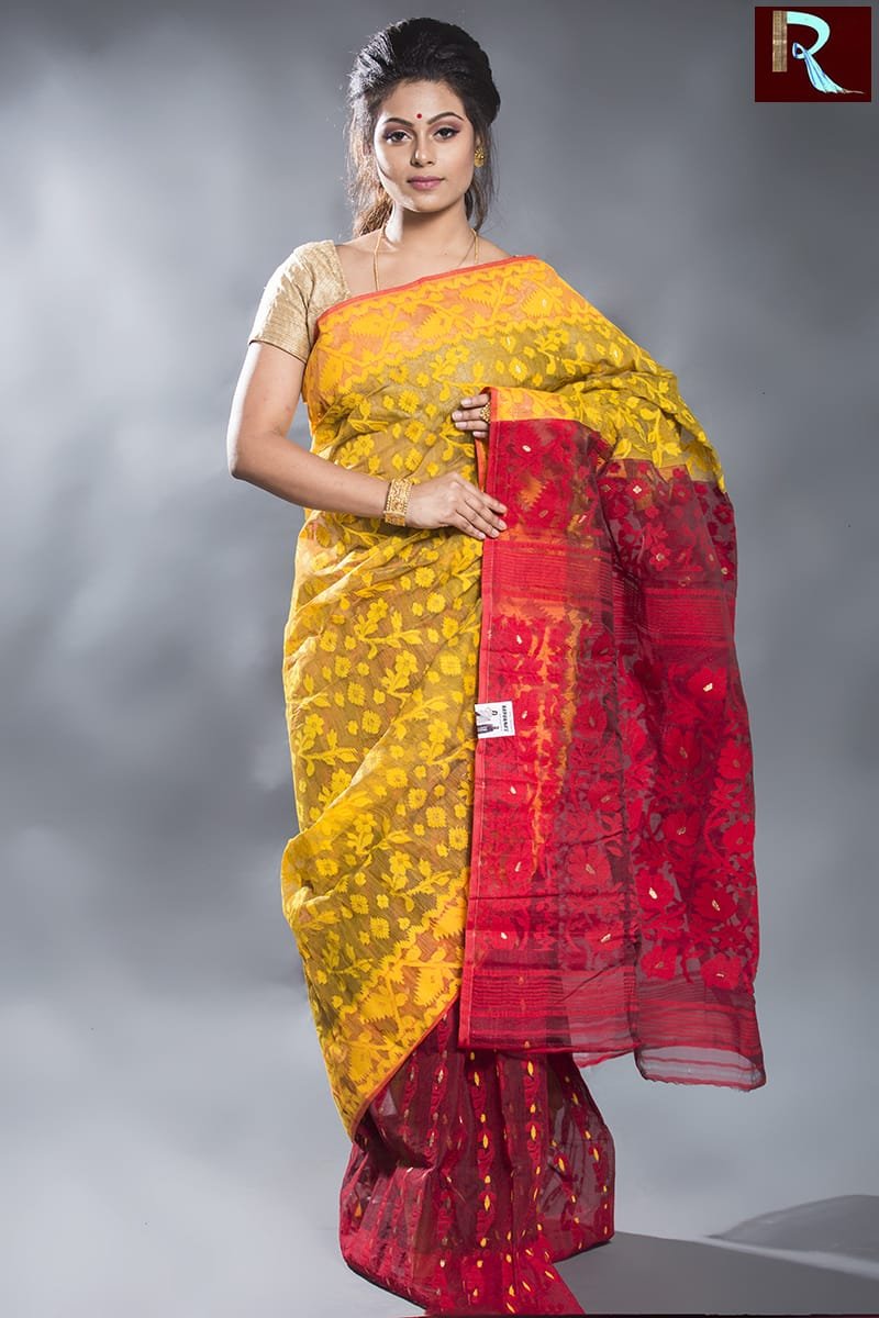 Buy Siril Chiffon Red & Yellow Color Chiffon Saree with Blouse piece |  sarees for Women| saree | sarees Online at Best Prices in India - JioMart.