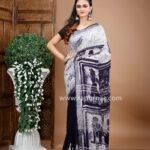 Linen Hand Batik Saree