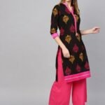 Black printed Pure cotton Kurti