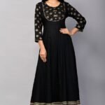 Pure Cotton black Kurti set