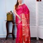 Swarnachari Silk Saree of lovely shade