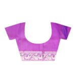 Swarnachari Silk Saree of violet shade - Image 4