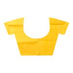 Bishnupuri Katan Silk Saree of turmeric yellow color - Image 4