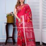 Linen Hand Batik Saree