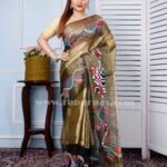 Muslin Dhakai Jamdani Saree of multiple color