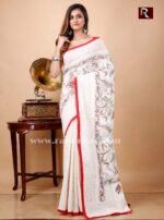 Hakoba Kantha Stitch Saree