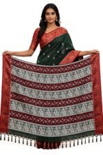 Baluchari on Pure Cotton Saree - Image 2