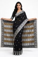 Baluchari on Pure Cotton Saree - Image 2