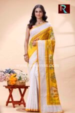 Hakoba Kantha Stitch Saree
