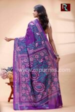 Kantha Stitch Work on Art Silk Saree - Image 6
