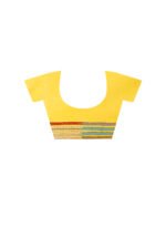 Kantha Stitch Work on Art Silk Saree - Image 5