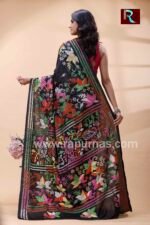 Kantha Stitch Work on Art Silk Saree - Image 5