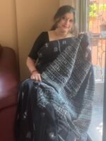 Kantha Stitch Work on Pure Khesh Saree - Image 3