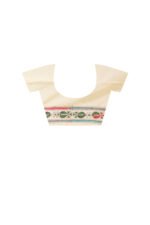 Kantha Stitch Work on Art Silk Saree - Image 5