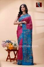 Lambani Embroidery on Gachhi Tussar Silk Saree - Image 2