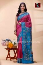 Lambani Embroidery on Gachhi Tussar Silk Saree