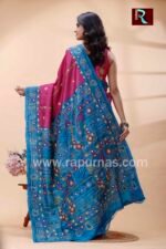 Lambani Embroidery on Gachhi Tussar Silk Saree - Image 4