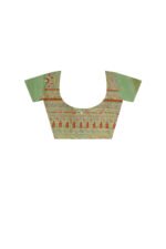 Lambani Embroidery on Blended Silk Saree - Image 2