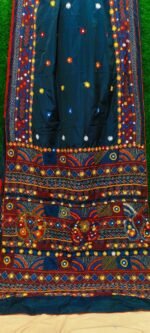 Lambani Embroidery on Blended Silk Saree - Image 2