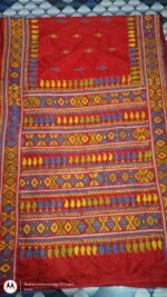 Lambani Embroidery on Blended Silk Saree - Image 2