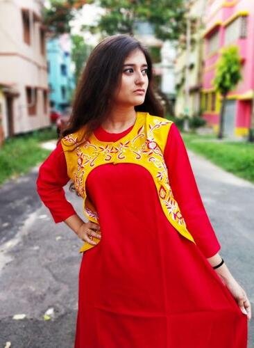 Kurti with jacket of pure cotton13