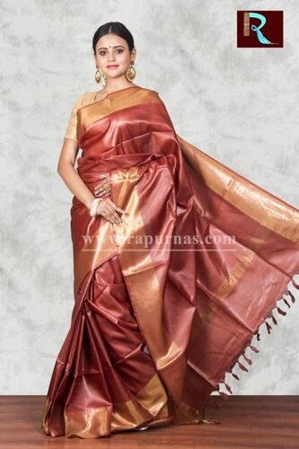 Exquisite Pure Tussar Silk Saree for party wear