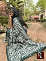 Kantha Stitch on Bangalore Silk Saree