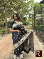 Kantha Stitch on Bangalore Silk Saree - Image 3