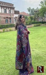 Lambani Embroidery on Silk Saree